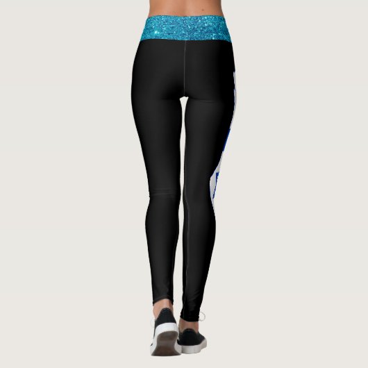 Éblouissant en collants bleus, Parties scintillant (Dos)