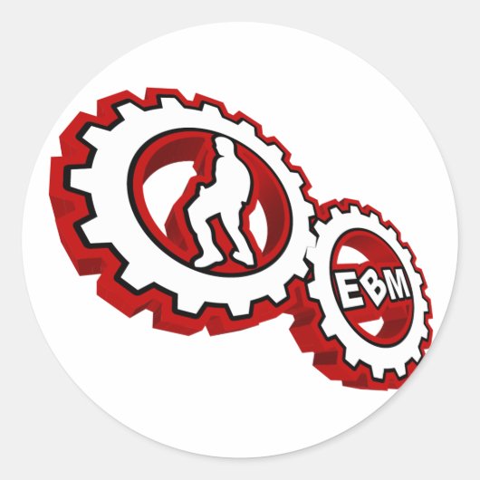 EBM Logo_2 Ronde Sticker (Voorkant)