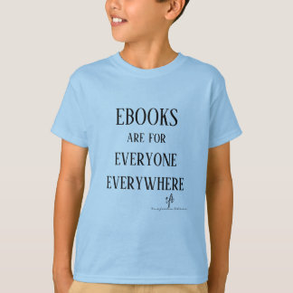 Eboekt iedereen overal Unisex-Kinderen T-shirt