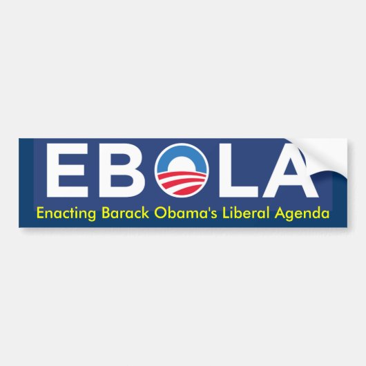 EBOLA BUMPERSTICKER (Voorkant)