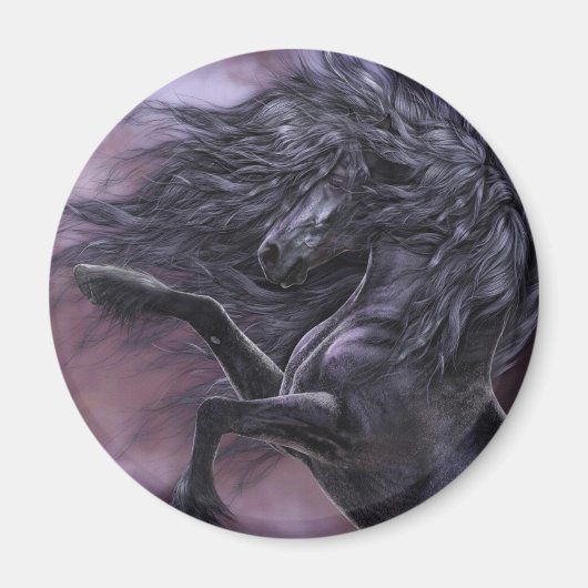 Ebony brandmagneet magneet (Voorkant)