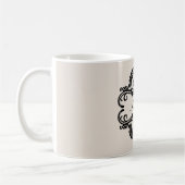 Ebony Chic Damask Mug (Gauche)