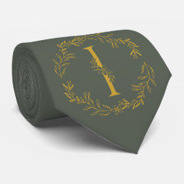 Ebony Color Monogrammed Groomsmen Stropdas