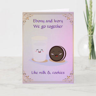 Ebony en Ivory We gaan samen Wenskaart Kaart