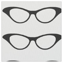 Ebony Girly Geek lunettes tissu