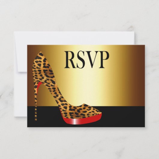 Ebony Leopard Stiletto Stripes RSVP (Voorkant)