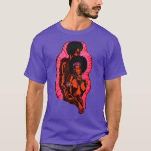 Ebony Love 1970s Blacklight poster T-shirt
