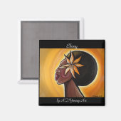 Ebony Magnet Magneet (Voorkant / Achterkant)