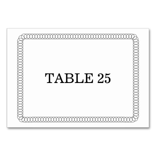 Ebony omcirkelde afgeronde Kaart (Voorkant)