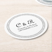 Ebony omcirkelde Onderzetters (Gebogen)