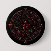 Ebony Ruby Celtic Zodiac Button (Voorkant)