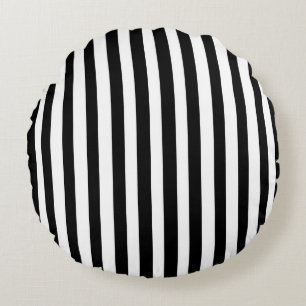 Ebony Snow Rond Kussen
