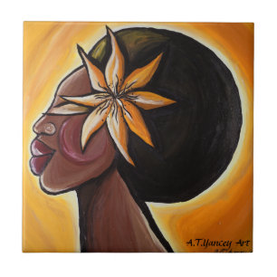 Ebony Tile Tegeltje