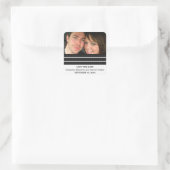 Ebony Triple Stripe Enregistrer Stickers Date (Sac)