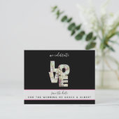 Ebony Vanilla Strawberry Hydrangeas Save the Date Briefkaart (Staand voorkant)