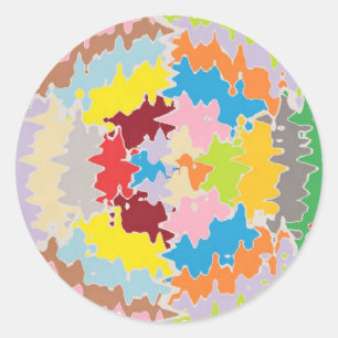 EBR regenboogkleuren: energiebalans Ronde Sticker