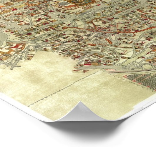 Ebstorf Map (13e eeuw) Poster (Hoek)