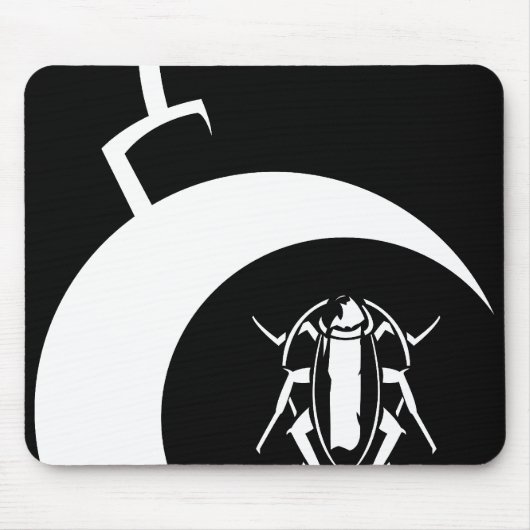 EC (witte bom) Sluiting Mousepad Muismat (Voorkant)