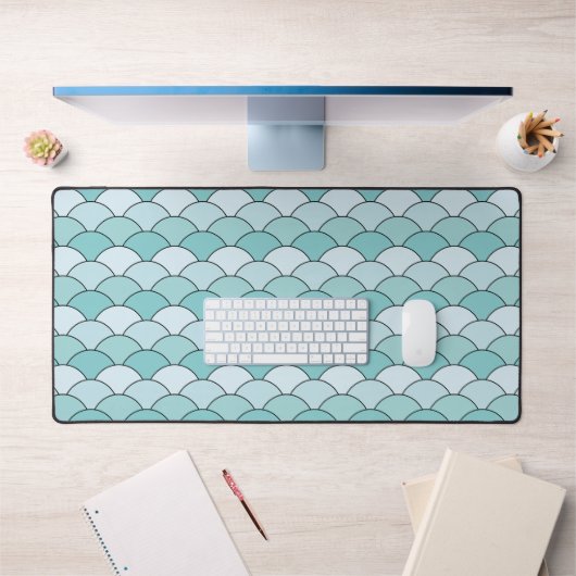 Écailles de dragon, éventails, vagues, Seigaiha, B (Bureau 1)