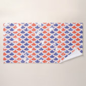 Écailles de poisson Coastal Americana (Serviette de bain)