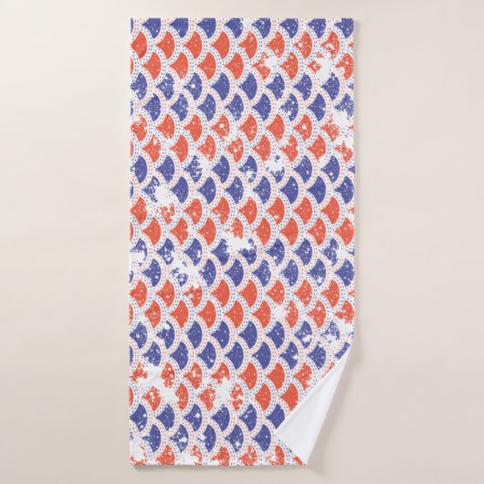 Écailles de poisson Coastal Americana (Serviette de bain)