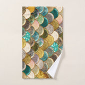 Écailles de sirène multicolore pailletées glamour (Serviette à main)