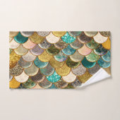 Écailles de sirène multicolore pailletées glamour (Serviette à main)