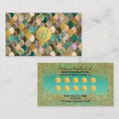 Écailles de Sirène Paillettes Or Fidélité Client (Devant / Derrière)