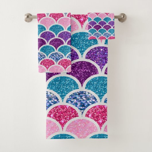 écailles de sirène violette rose aqua (En situation)