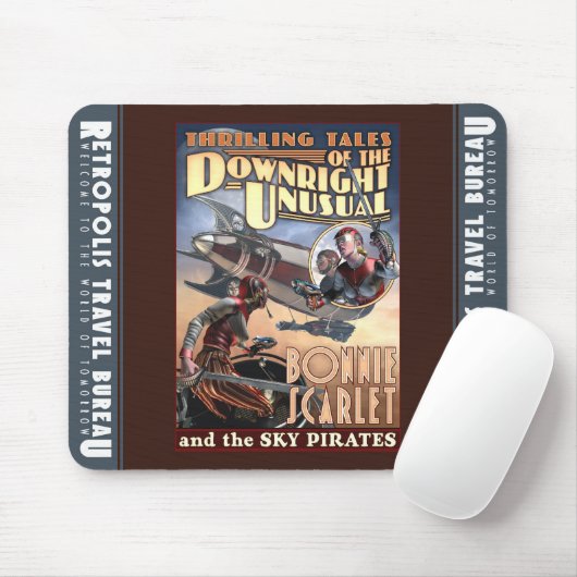 Écarlate mignonne et le tapis de souris de pirates (Avec souris)