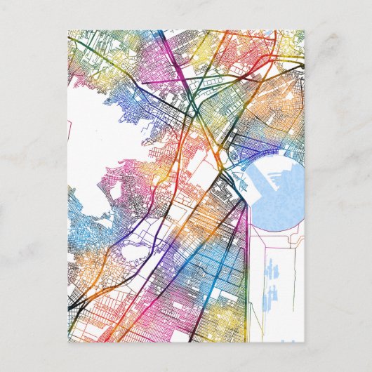 Ecatepec de Morelos Mexico City Map Briefkaart (Voorkant)