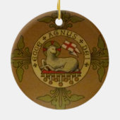 Ecce Agnus Dei Keramisch Ornament (Achterkant)