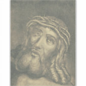 Ecce homo Heilig Gezicht van Jezus Sticker (Voorkant)