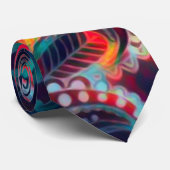 Eccentric Phoenix Satin Paisley Stropdas (Opgerold)