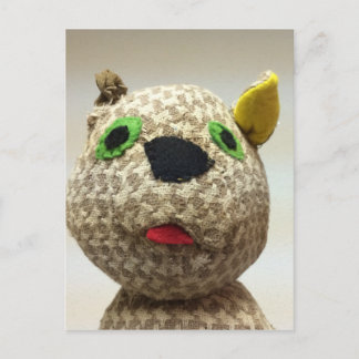 Eccentric Tongue-out gekookte kat Briefkaart