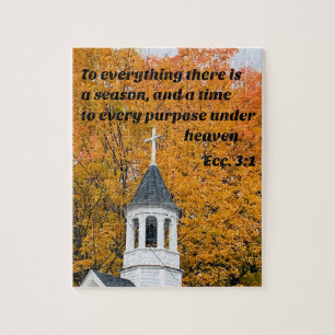 Ecclesiast 3:1 Op alles is er een seizoen Legpuzzel