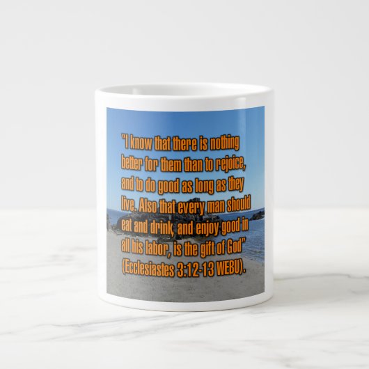 Ecclésiaste 3:12-13 WEBU Mug (Devant)