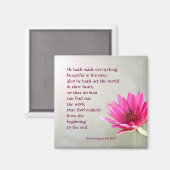 Ecclesiastes 3:11 Alles mooi in zijn tijd Magneet (Voorkant / Achterkant)