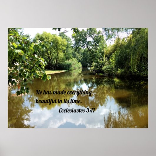 Ecclesiastes 3:11 Hij heeft alles mooi gemaakt Poster (Voorkant)