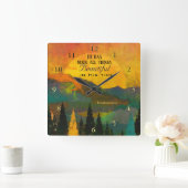 Ecclesiastes 3:11 Hij heeft alles mooi gemaakt Vierkante Klok (Huis)