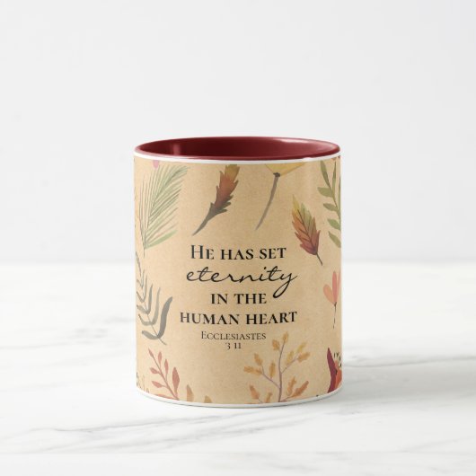 Ecclesiastes 3:11 Hij heeft eeuwigheid in het hart Mok (Midden)