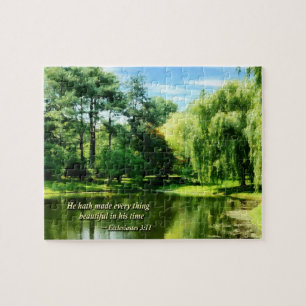 Ecclesiastes 3 11 Hij maakte alles Beautifu Legpuzzel