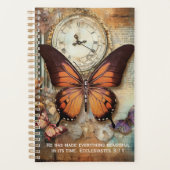 Ecclesiastes 3:11 Planner Butterfly Clock (Devant)