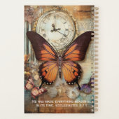 Ecclesiastes 3:11 Planner Butterfly Clock (Achterkant)