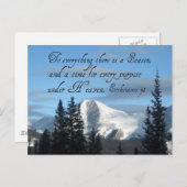 Ecclesiastes 3:1 briefkaart (Voorkant / Achterkant)