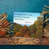 Ecclesiastes 3:1 Op alles is er een seizoen.. Fotoplaat (Zijkant)