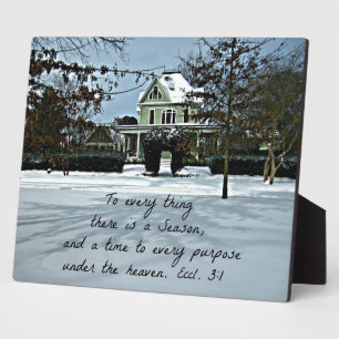 Ecclesiastes 3:1 Voor elk ding is er een seizoen Fotoplaat