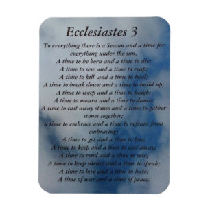 Ecclesiastes 3 magnet magneet