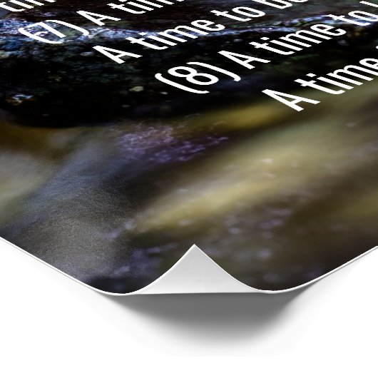 Ecclesiastes 3 - Un temps pour tout - affiche (Coin)