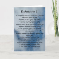 Ecclesiastes 3 vers op lucht achtergrond kaart